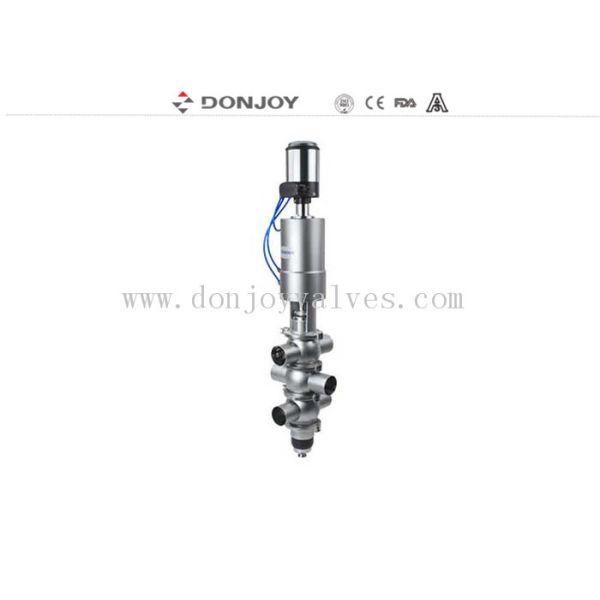 Double Seat Mixing Proof Valve with Vertical Actuator and control head