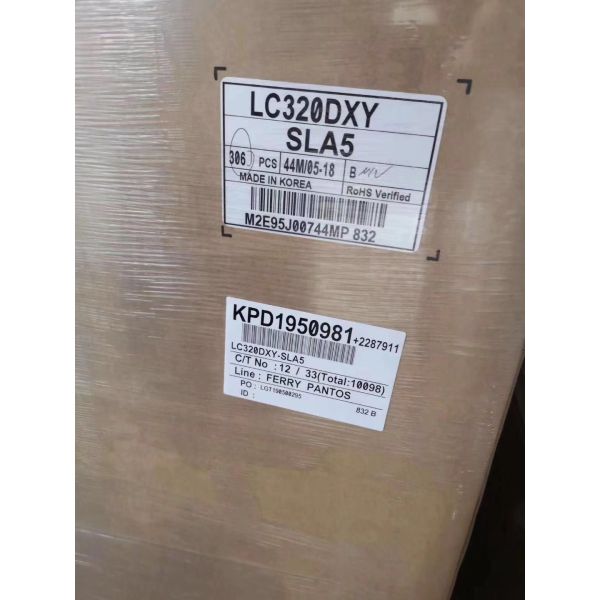 32 Inch LG LCD Panel LCD TV Display Panel LC320DXY-SLA5 89° Viewing Angles