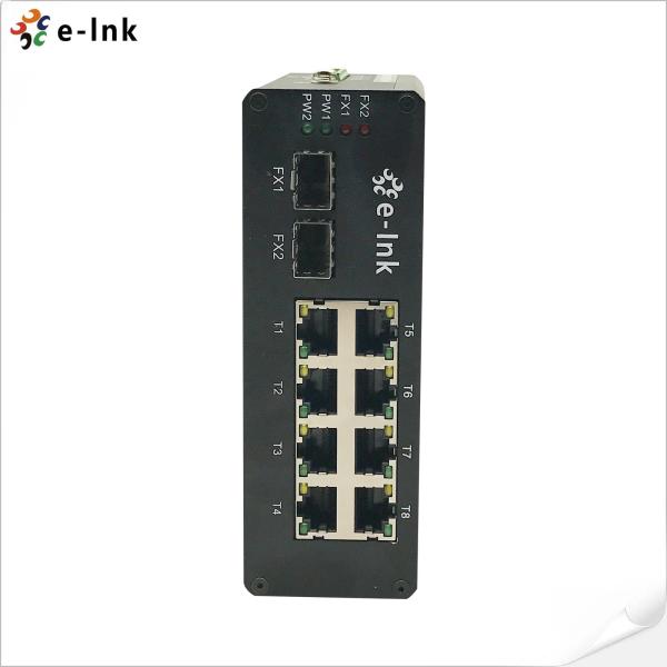 FCC 57VDCの産業イーサネットPOEは8左舷10/100/1000BASE-T FC STを転換する