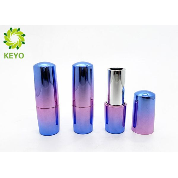 Shiny Plastic Lip Stick Tube For Cosmetic Packaging Empty Lip Balm Tube