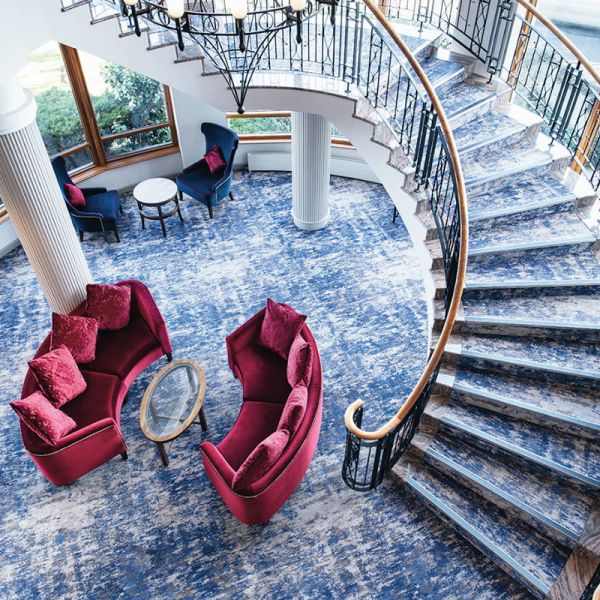 Modern Silverstone Luxurious Hotel Carpeting Tapis De Saloon Movie Theater Axminster Carpet for Casino