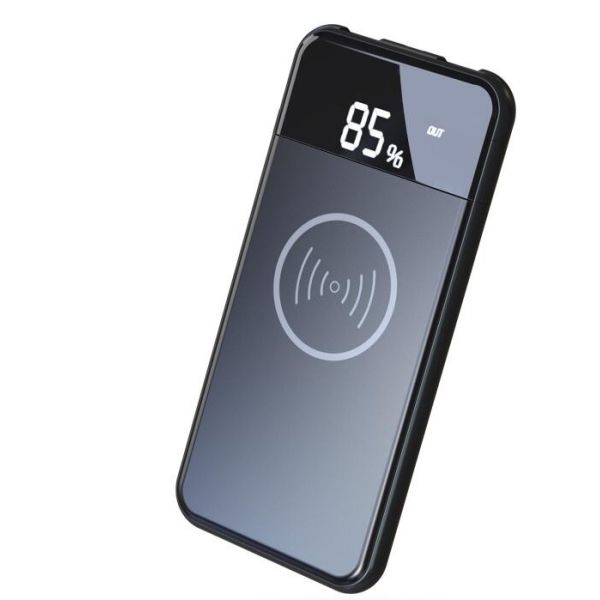 10,000mah Qi Wireless charger Power bank with holder