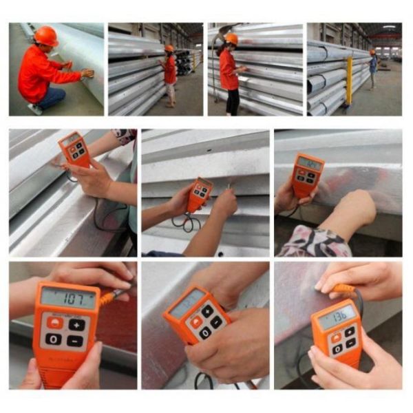 12 м цилиндрированный стальной трубчатый столб для распределительной линии 1250Dan 800Dan 660Dan 410Dan