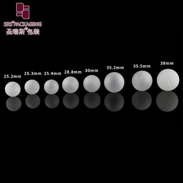 Wholesale 25.2mm 25.3mm 25.4mm 28.8mm 30mm 35.2mm 35.5mm 38mm PP Plastic Roller Balls For Roll On Bottles Cosmetic Packaging