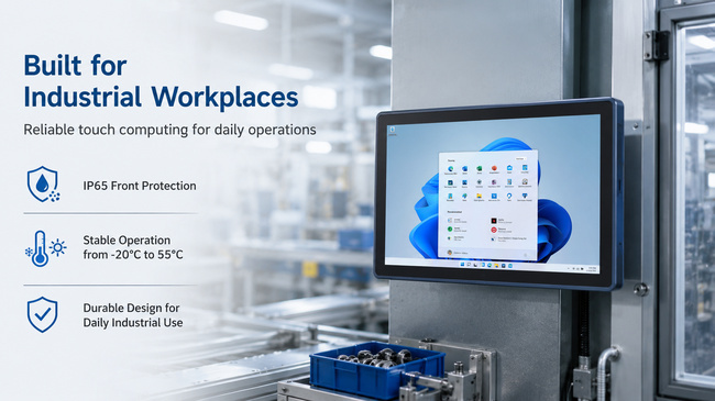 Factory Rugged Tablet for Factory Automation 15.6 Inch Supports Production Control Data