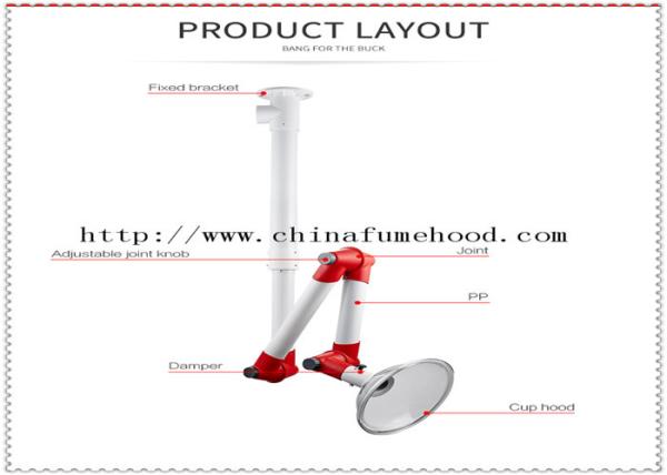 360° Rotating Joint Laboratory Tractor Arm Fume Hoods For School  Uiversitiy College