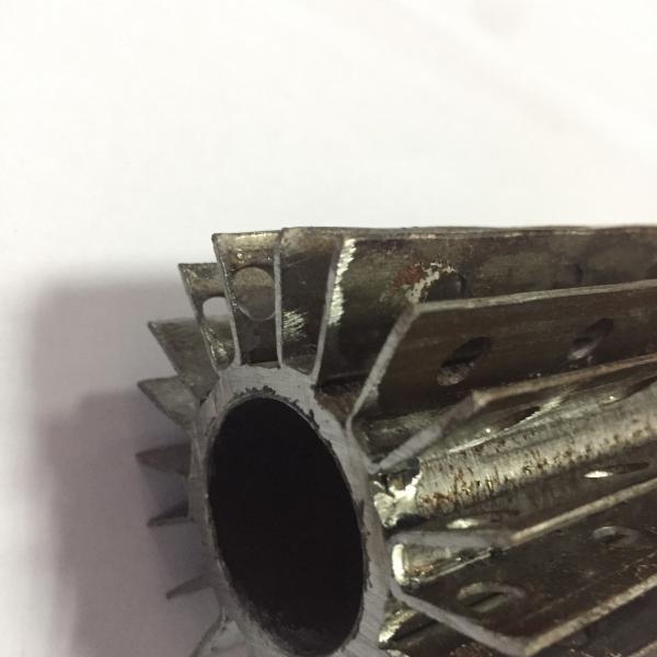 DELLOK HF Welded Twisted Strips TP316L SS Longitudinal Finned Tube