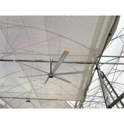 AL Matériau de la lame 12 pieds 7,3 m 750w Plafond industriel géant HVLS Ventilateurs Moteur pour fermes