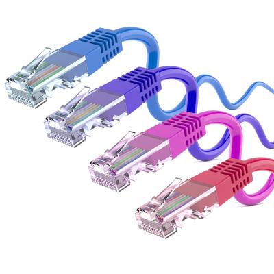 Câble Ethernet Cat6 24AWG RJ45 Mâle à Mâle 25 pieds Bleu