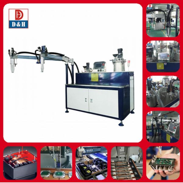 100 100-100 5 Proporção de mistura Dispensador de resina epóxi Arma para máquina de verter de dois componentes
