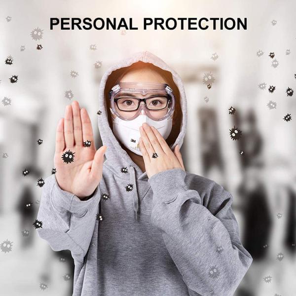 Clear Eye Protection Safety Glasses / Anti Dust Safety Glasses CE FDA Approved