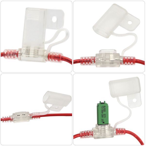 Modification RV Yacht Manual Reset Fuse Transparent Seat 1 Set 5 30A