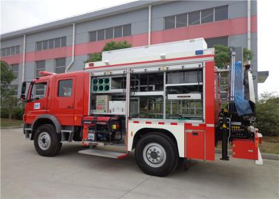Caminhões do fogo e do salvamento da emergência 4×4 com sistema de iluminação de Teloscopic e crescimento do elevador