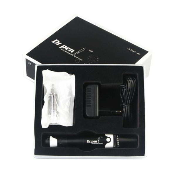 Home Dr Pen A7 Microneedle Wireless Derma Pen with Surgical Steel Cartridge Included
