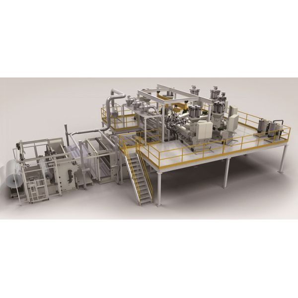 A linha do filme do CPE Cpp moldou o empacotamento médico do alimento da extrusora do filme