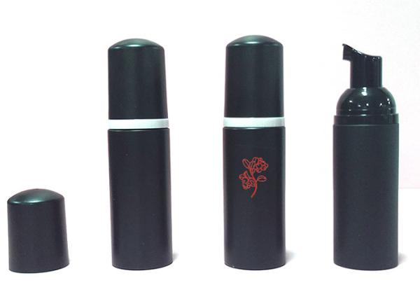50ml 60ml  Lash Cleanser Black Travel Size Foam Pump Bottle Anti Leakage