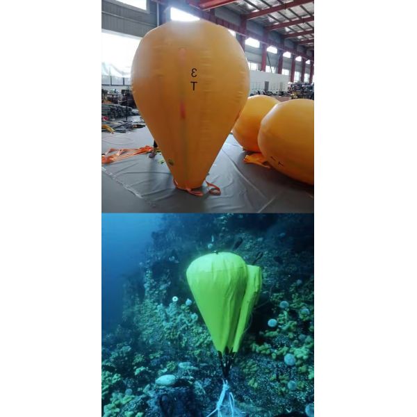 Bolsas de elevación por aire de uso pesado con revestimiento de PVC para el rescate submarino