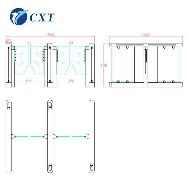 Outdoor Swing Arm Barriers Standard Integrated With LED Light116