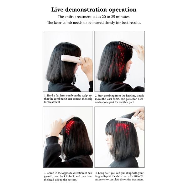 LLLT 16 Diodes 660nm Laser Hair Growth Comb Beauty Device