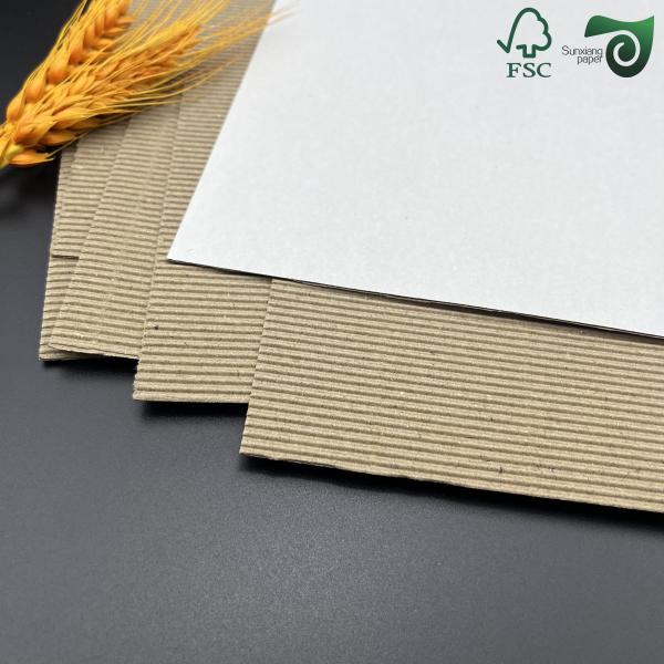 FSC 1.5mm Corrugated Cardboard Sheets For Consumer Packaging 70cm 100cm E F Flute