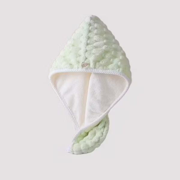 Envoltura para la cabeza de microfibra de doble capa para mujeres - Toalla para el cabello súper absorbente de secado rápido