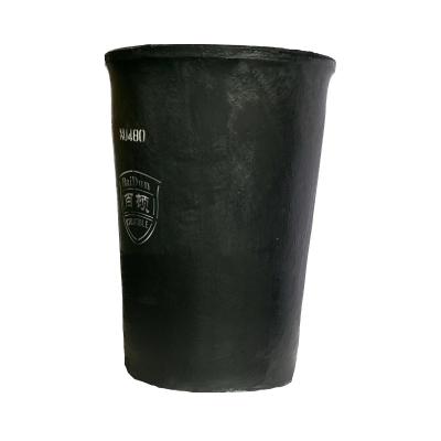 Straight Cylindrical Carborundum Crucible , Refractory Graphite Crucible Heat Stability