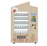Máquina de venda automática saudável da salada dos alimentos frescos com o tela táctil para a estação de metro