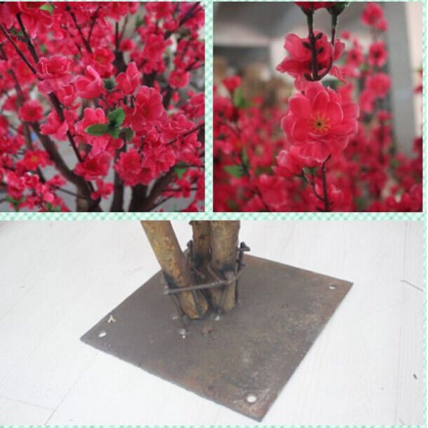 UVG CHR069 Decorative Christmas Tree Stands Wedding Cherry Flowers larger bonsai