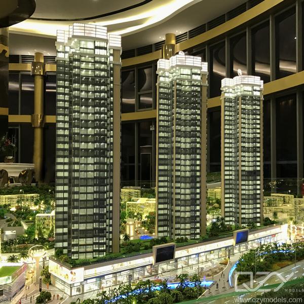 Grupo Kingkey 1/100 Residências da cidade de Shanhai Modelos de edifícios em miniatura