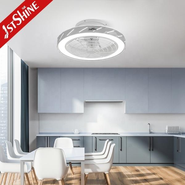 Ventilador de teto LED com comando remoto e lâmina ABS