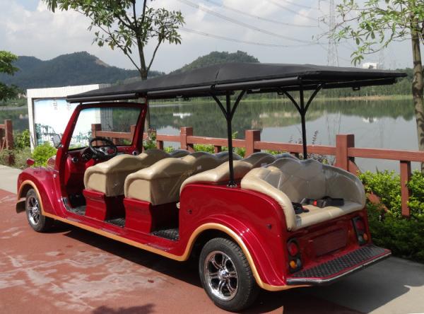 White Color 48V AC Motor Electric Vintage Cars With Intelligent Onboard Charger