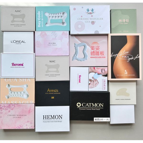 Customized Logo Availabled Massage Tools Ceramic Gua Sha Face Lifting Body Slimming Scraper Tool Guasha Scraping SPA Massage Board With Beautify