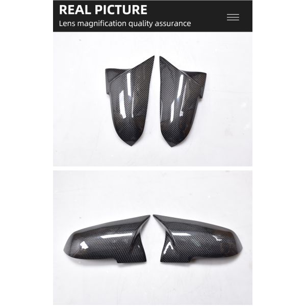 ABS Material Carbon Fiber Mirror Cover For BMW 3 Series F30 F35 Rearview Mirror Cover