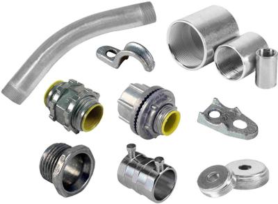 Custom EMT Electrical Conduit Fittings Aluminum Alloy Material For Engines
