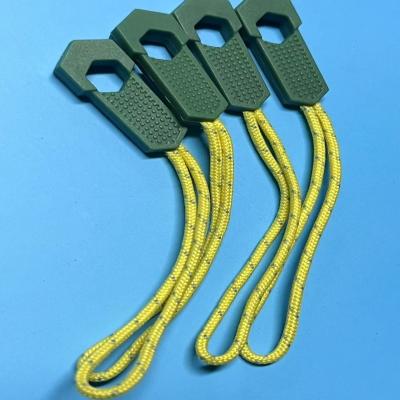 500Pcs Plastic Silicone Jumpsuit Zipper Helper Nylon Zipper Puller For Apparel Clothing