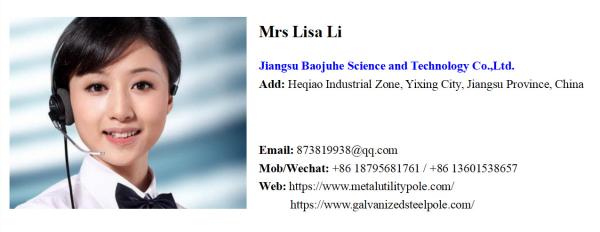 Steel sheet Material high mast led lighting pole , ASTMA 123 / EN ISO 1461 standard floodlight pole /mast