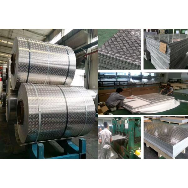 3003 5052 5083 6061 Anti-Slip Diamond Pattern Aluminum Tread Plate Aluminium Metal