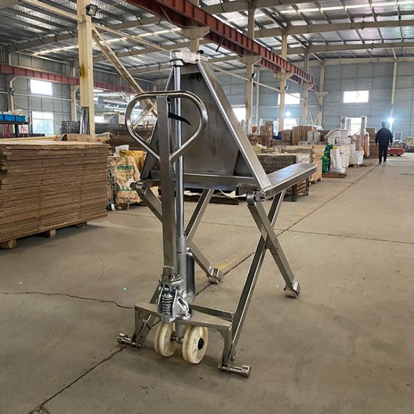 Lifting Height 800mm Pallet Truck Scissor Lift Steel Fork Length 1150mm