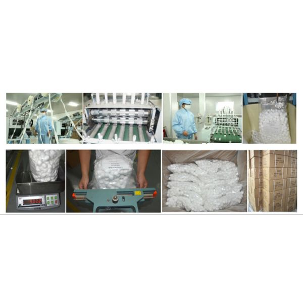 Здоровье и безопасный чистый хлопок сделали медицинские стерильные шарики хлопка 500pcs