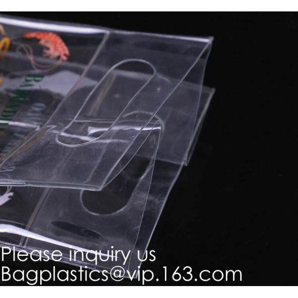 Promotion Transparent Clear Shopping Pvc Bag With Custom Print Nylon & PVC Material Combined Custom Tote Bag Shopping Ba