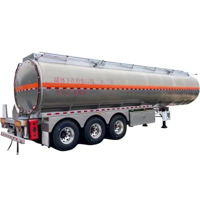 Stainless Steel 42000 Litres Tank Semi Trailer Diesel Jet Fuel Truck 20 - 100T Loading Capacity