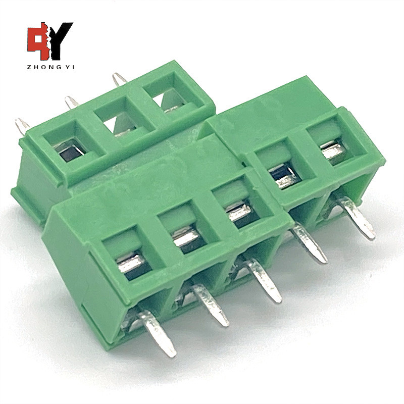 Поляки терминального блока 2 винта Pcb HQ127V-5.0/5.08mm придают квадратную форму электрическому