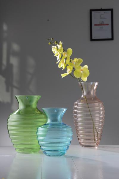 Mouth Blow Glass Vase With  Individual Packing