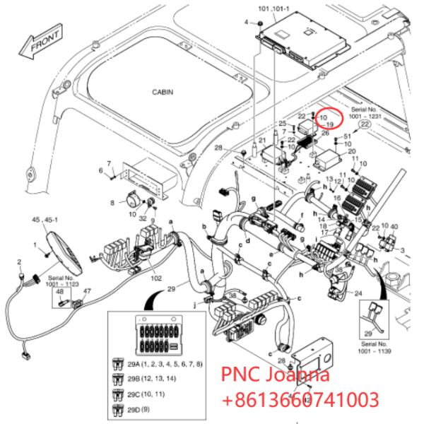300611-00271 блок управления мотора счищателя для Doosan DX140 DX180 DX225 DX480
