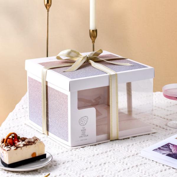 Bestyle Custom Printed Cake Packaging Box Papercard With Clear View