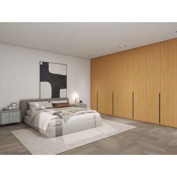 Полноценные современные дизайны Деревянный меламин / лак Модульный кухонный шкаф