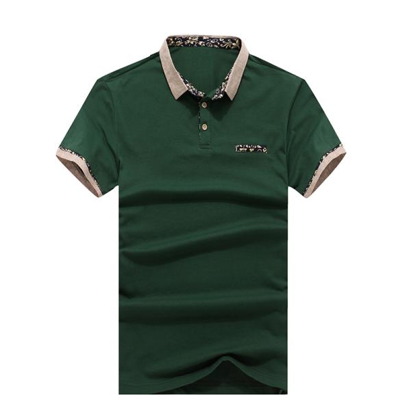 Men's short sleeve with collar T-shirt on season