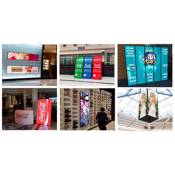 Floor stand digital signage LED video wall digital poster 4k resolution