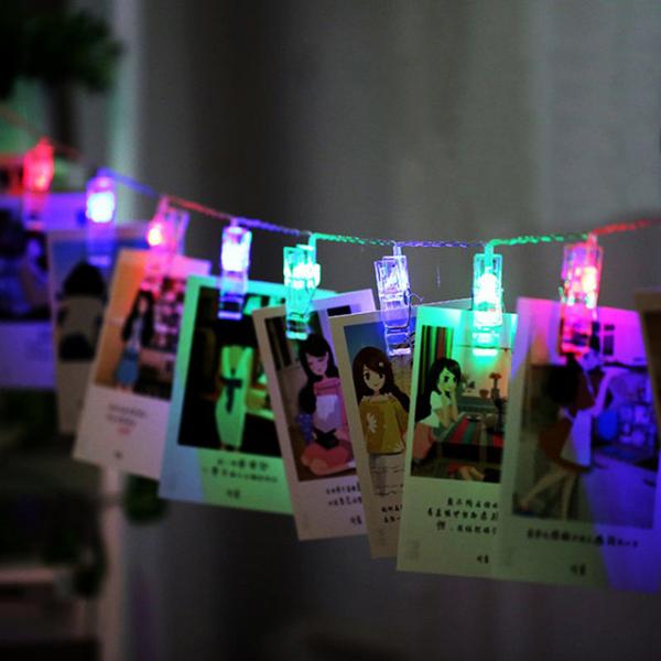 LEDs Photo Clip LED String Light Battery Operated Photo Frame Clip Indoor Light Decor For Home Party Wedding
