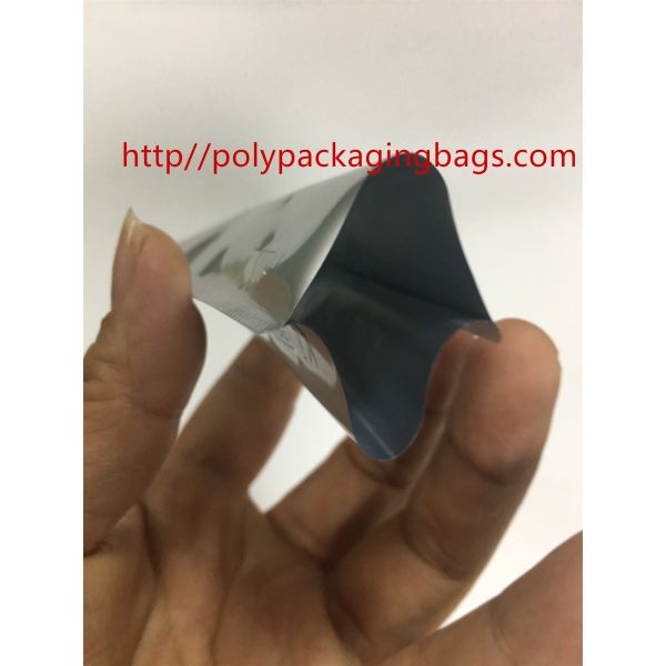 Custom Printed Plastic Packaging Aluminum Foil Pouches 3 Sides Heat Sealed